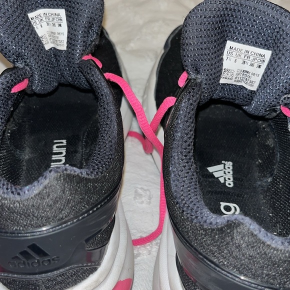 Adidas Adiprene + Black & Hot Pink Running Shoes Lace Up Sneakers Sz 7.5 - Picture 6 of 10